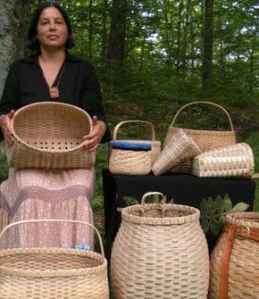 Baskets woven by Woodland Indian artisans are of amazing durability and beauty