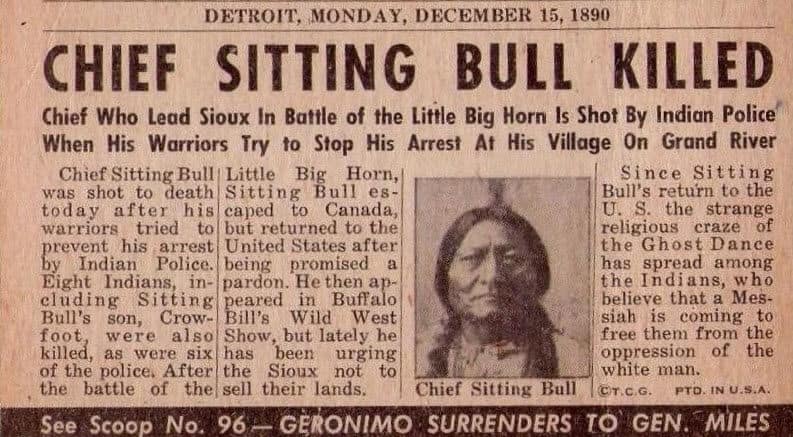 chief sitting bull killed